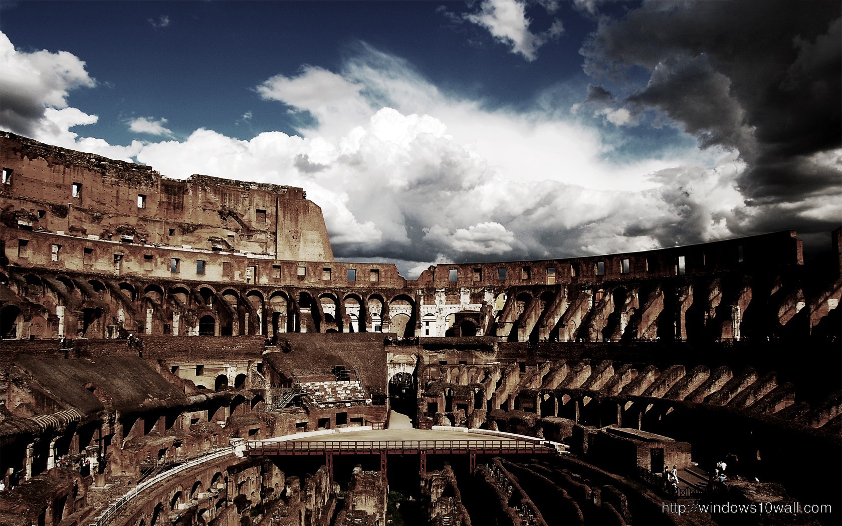 Colosseum Top View Wallpaper