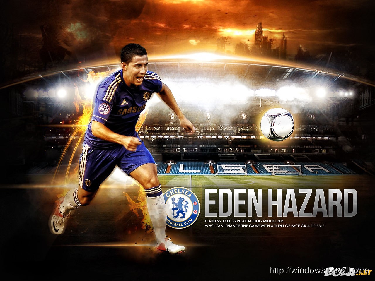 Football Star Eden Hazard Wallpaper