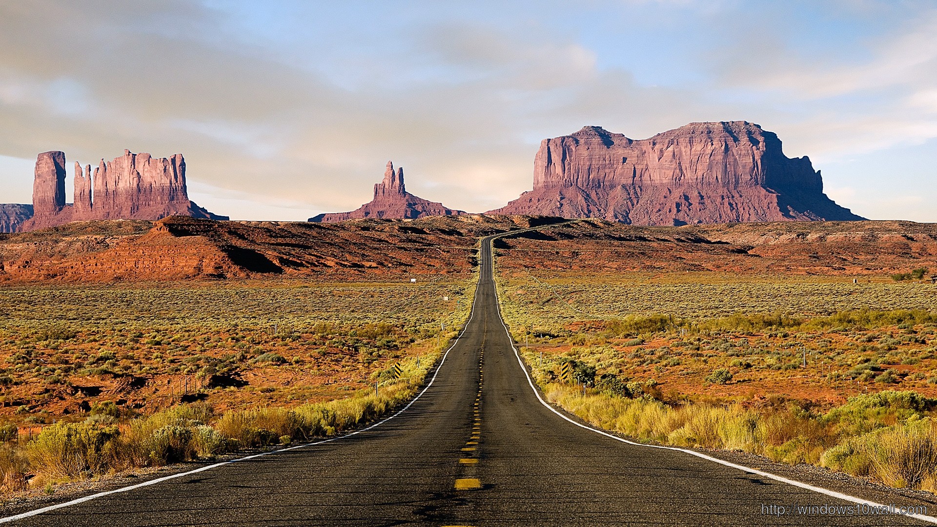 Grand Canyonw With Road View Wallpaper 